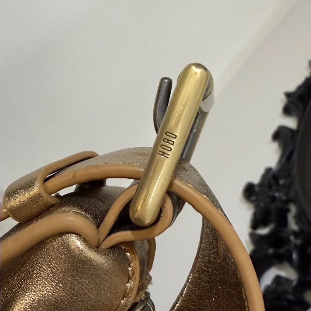 HOBO Gold Metallic Shoulder Bag